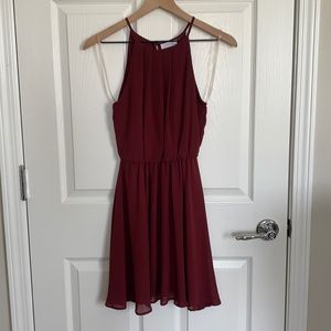 Lush Flawless Dress, Size XS, Wine